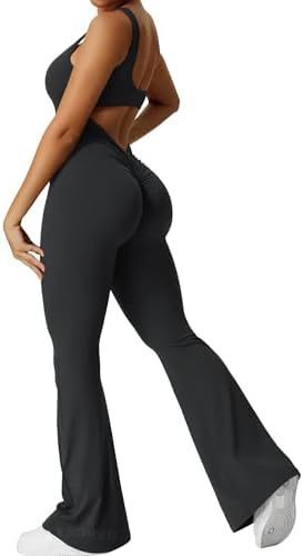 Combinaison yoga femme évasée longue